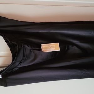 Michael Kors black satin wide leg pants